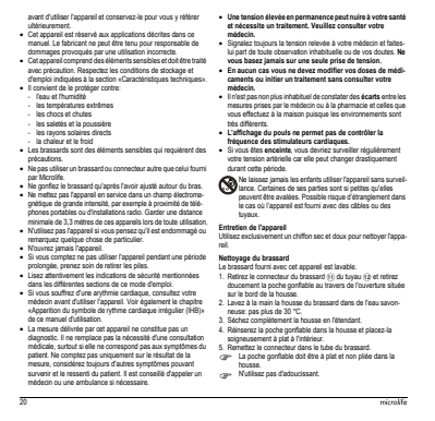 Microlife BP Bloeddrukmeter B3 Comfort PC afbeelding van document #22, instructions