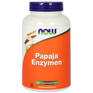NOW Papaya Enzymen Kauwtabletten 360TB