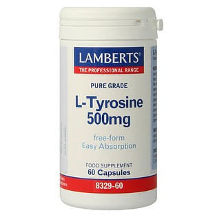Lamberts L-tyrosine 500mg Capsules 60CP