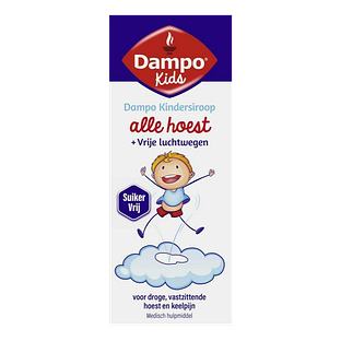 Dampo Kind Kindersiroop Alle Hoest + Vrije Luchtwegen 120ML Dampo Kind Kindersiroop Alle Hoest + Vrije Luchtwegen 120ML