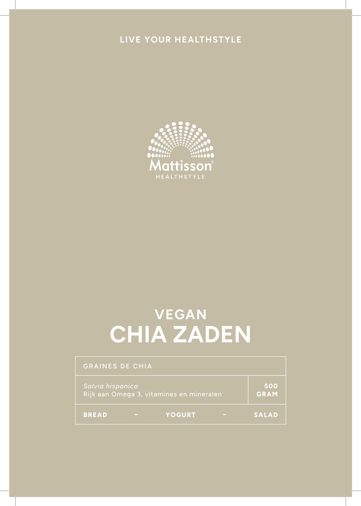 Absolute Chia Zaden afbeelding van document #1, label