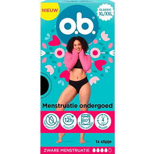 OB Menstruatie Ondergoed Classic XL/XXL 1ST OB Menstruatie Ondergoed Classic XL/XXL 1ST