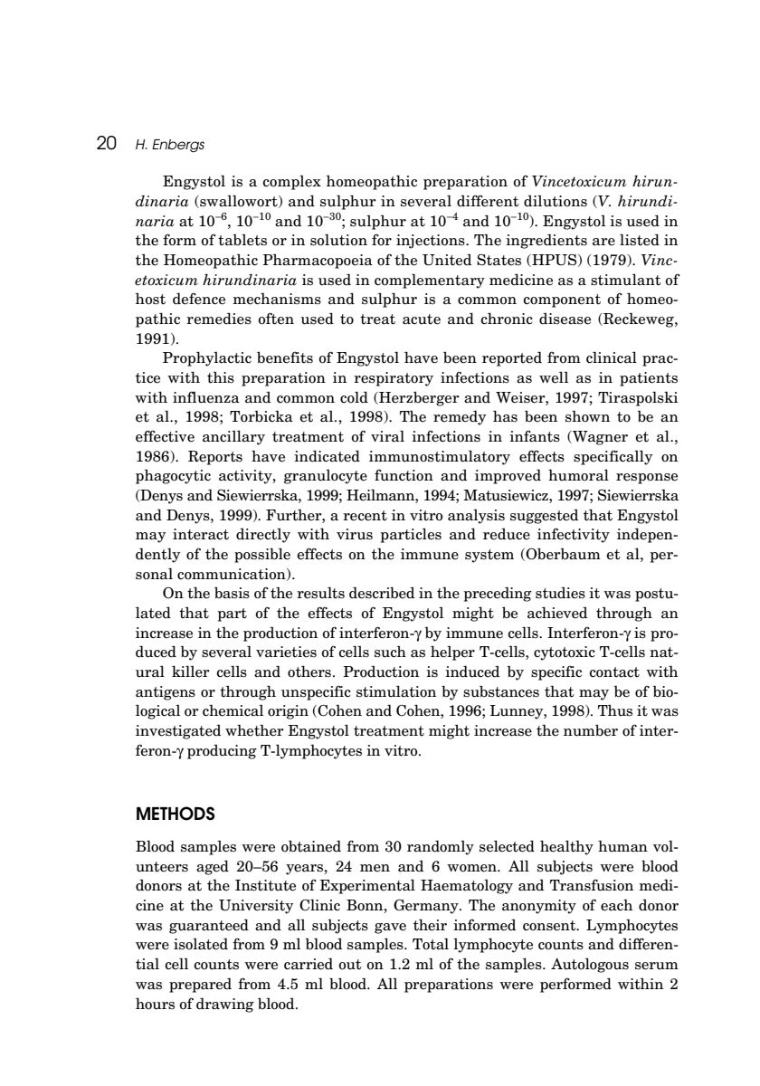 Engystol Tabletten afbeelding van document #2, research