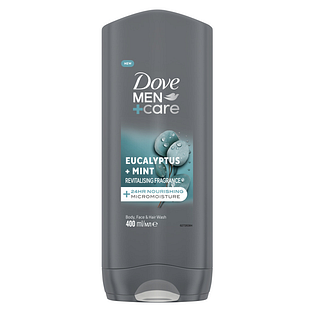 Dove Men +Care Body Face & Hair Wash Eucalyptus + Mint 400ML Dove Men +Care Body Face & Hair Wash Eucalyptus + Mint 400ML