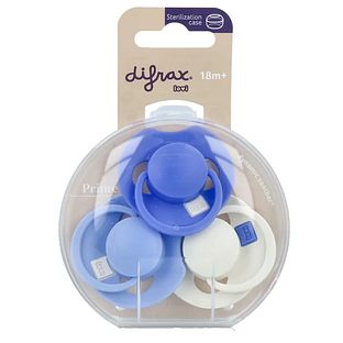 Difrax Lovi Fopspenen Blue 18M+ 3ST Difrax Lovi Fopspenen Blue 18M+ 3ST