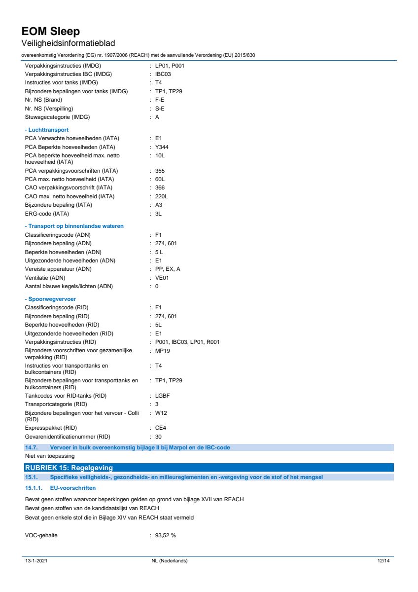 Essentiële Olie Sleep Well afbeelding van document #12, label