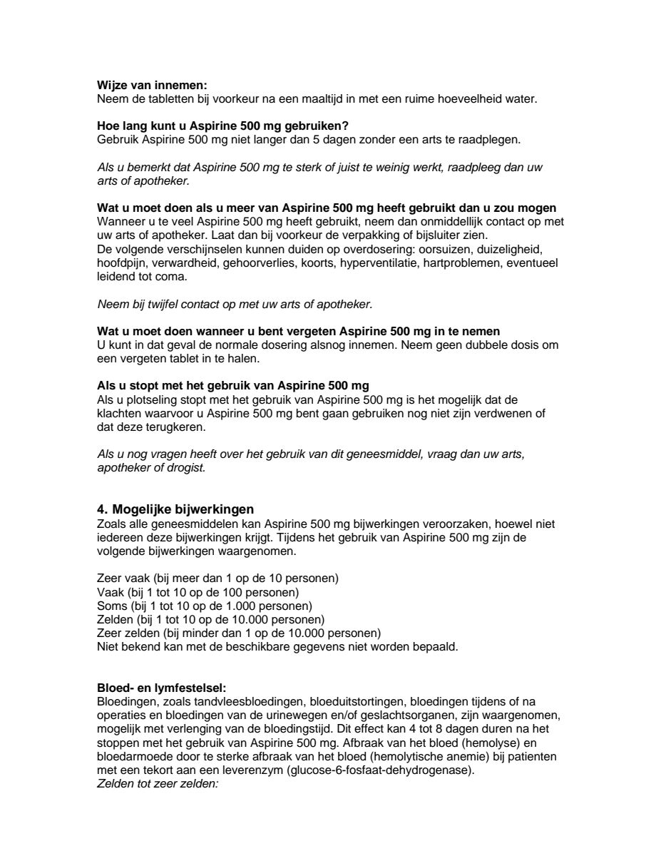 500mg Tabletten afbeelding van document #5, leaflet