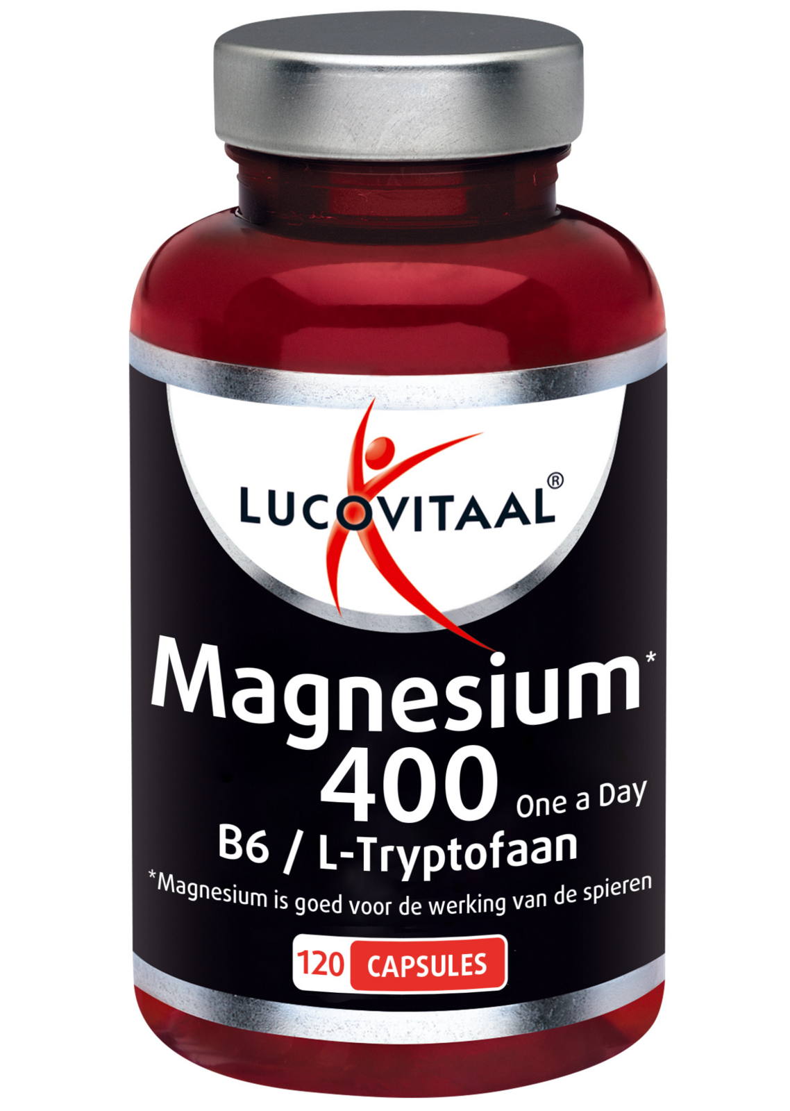 Lucovitaal Magnesium 400 met Vitamine B6 & L-Tryptofaan Capsules 120CP