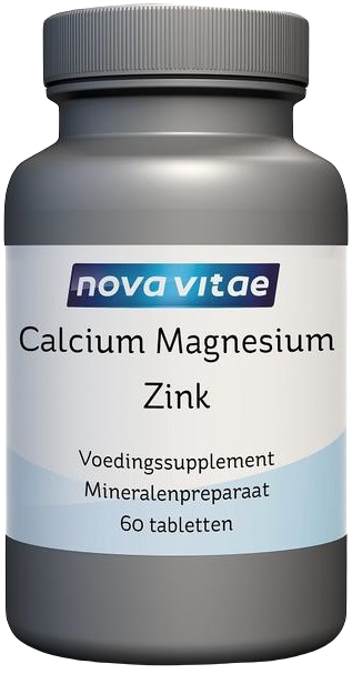 Nova Vitae Calcium Magnesium Zink Tabletten 60st afbeelding 1