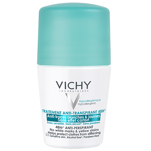 Vichy 48H No White Marks & Yellow Stains Deodorant Roller 50ML