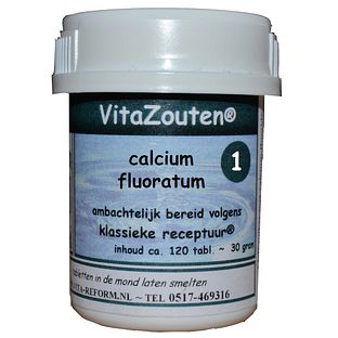 Vita Reform Van der Snoek Vitazouten Nr.1 Calcium Fuoratum 120TB Vita Reform Van der Snoek Vitazouten Nr.1 Calcium Fuoratum 120TB