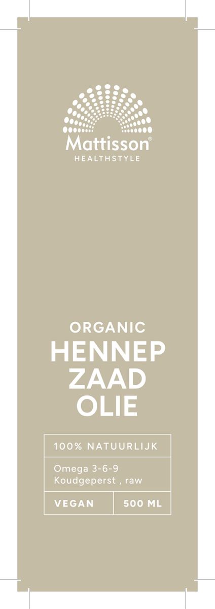 Biologische Absolute Hennepzaadolie afbeelding van document #1, label