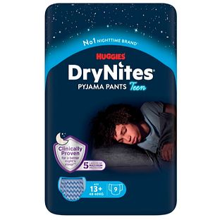Huggies DryNites 13+ Pyjama Pants Teen Boy 9ST