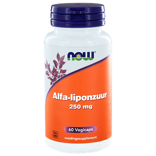 NOW Alfa-liponzuur 250mg Vegicaps 60ST NOW Alfa-liponzuur 250mg Vegicaps 60ST