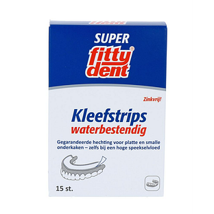 Fittydent Super Kleefstrips Waterbestendig 15ST Fittydent Super Kleefstrips Waterbestendig 15ST