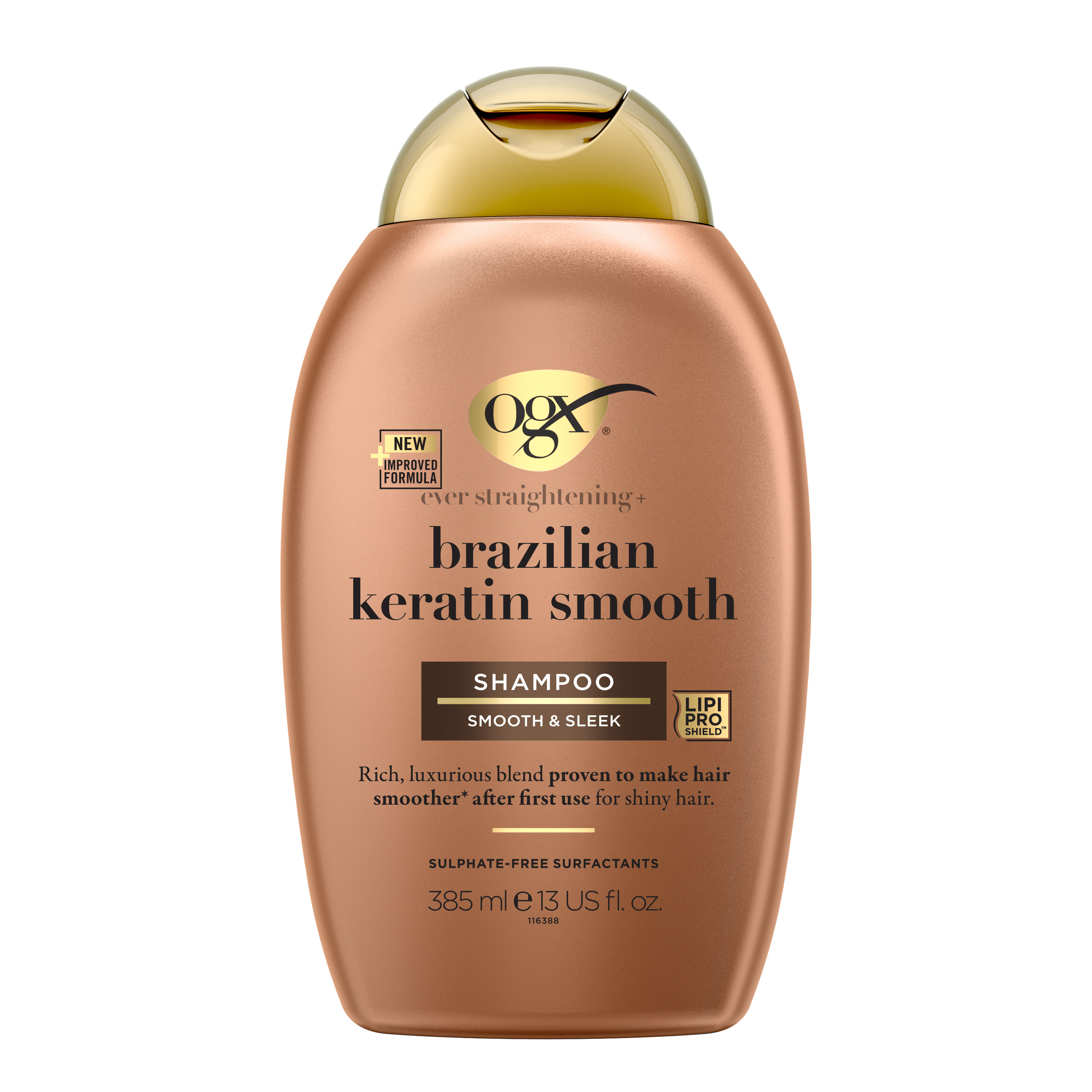 OGX Shampoo Ever Straight Brazilian Keratin Smooth 385ml