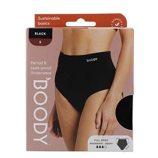 Boody Menstruatieondergoed Tailleslip Zwart Normaal/Hevig Maat S 1ST Boody Menstruatieondergoed Tailleslip Zwart Normaal/Hevig Maat S 1ST