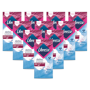 Libresse Dailies Extra Long Inlegkruisjes Multiverpakking 10x22ST