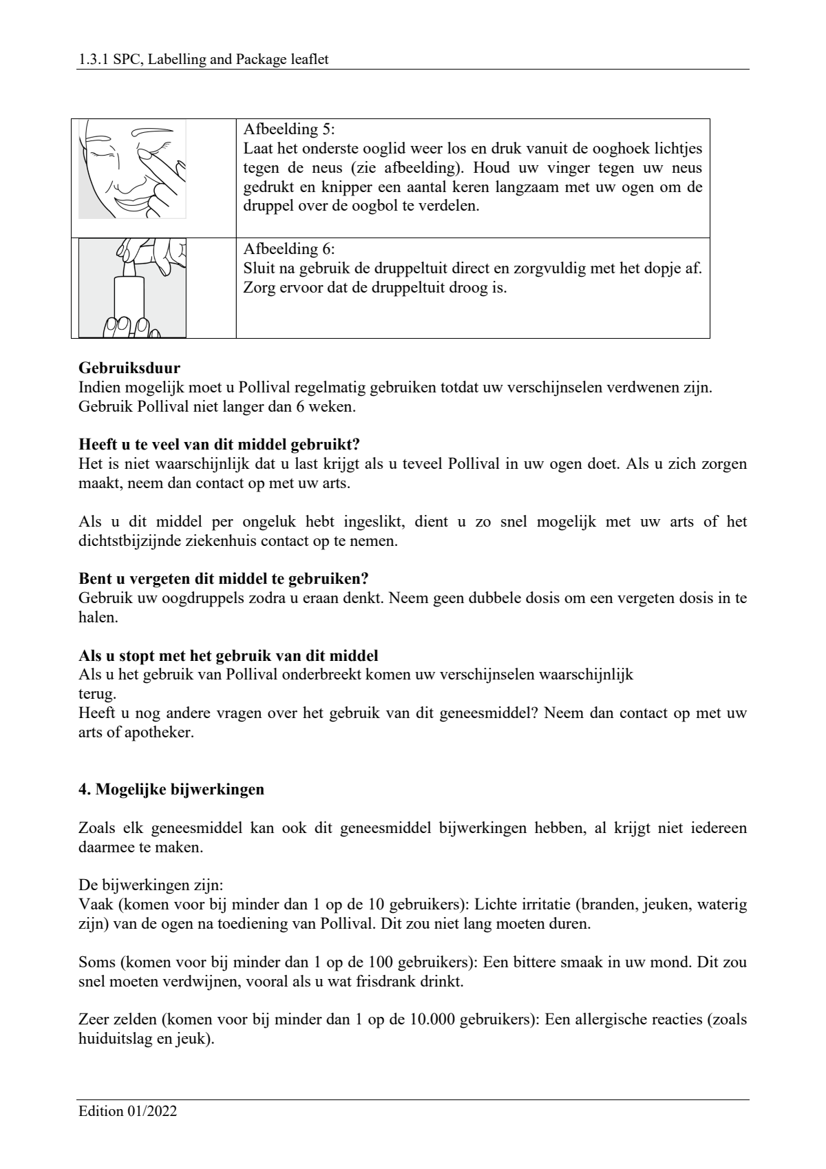 Pollival 0,5mg/ml Oogdruppels afbeelding van document #4, leaflet