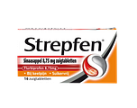 Strepfen Sinaasappel Suikervrij Zuigtabletten 16TB