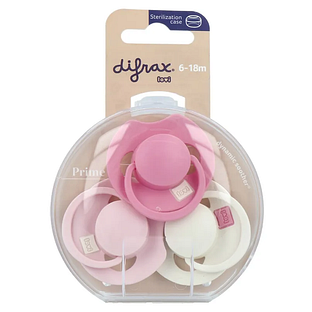 Difrax Lovi Fopspenen Pink 6-18M 3ST Difrax Lovi Fopspenen Pink 6-18M 3ST