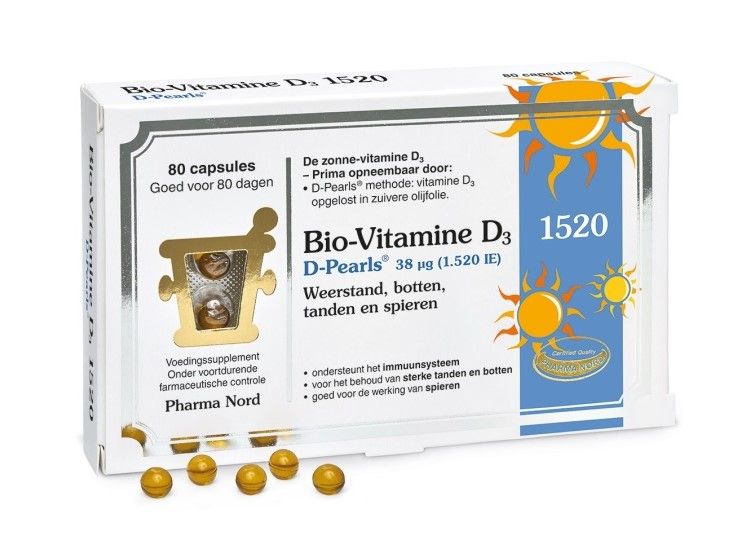 Pharma Nord Bio-Vitamine D3 D-Pearls 38mcg 80CP