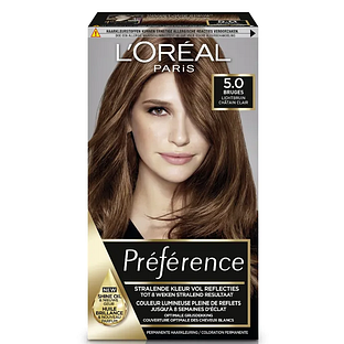 L'Oréal Paris Préférence 5.0 Bruges Lichtbruin 174ML L'Oréal Paris Préférence 5.0 Bruges Lichtbruin 174ML