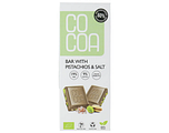 Cocoa Chocolade Pistachios & Salt Reep 40GR