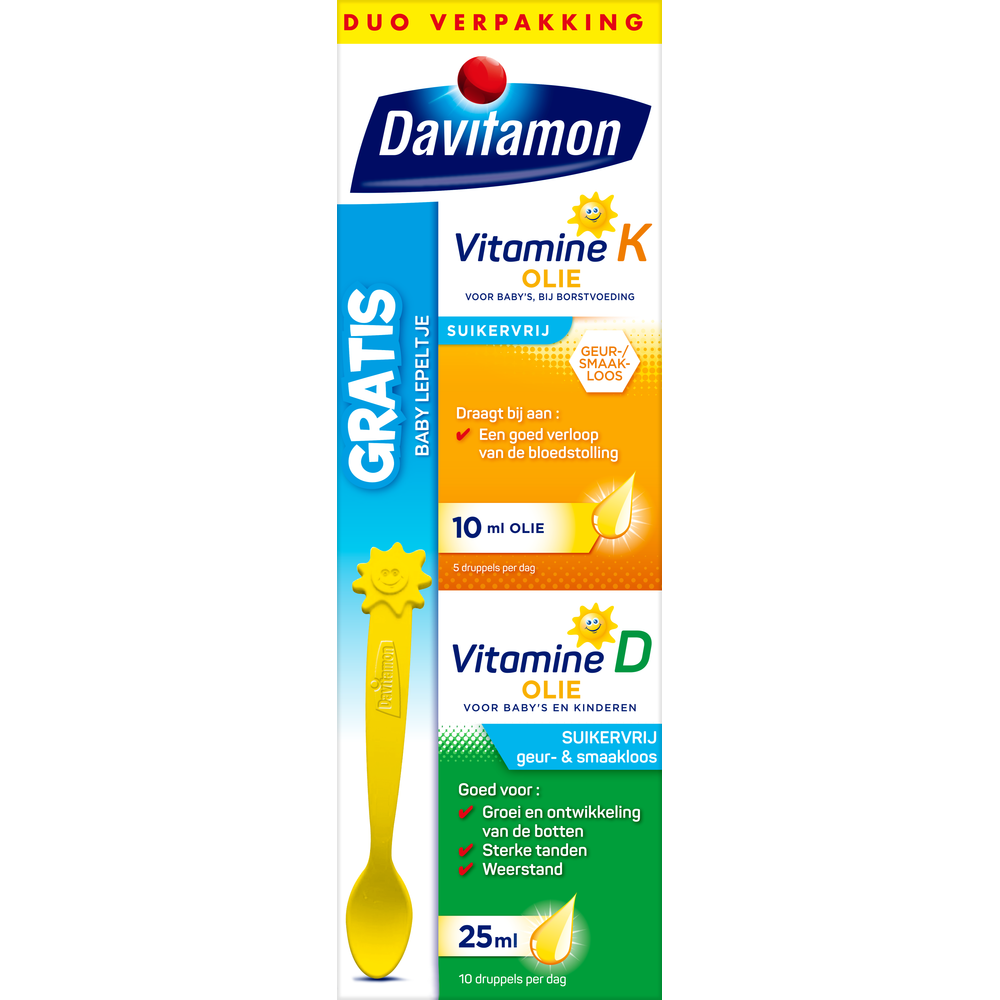 Davitamon Baby Eerste Vitamines D + K Druppels 35ML