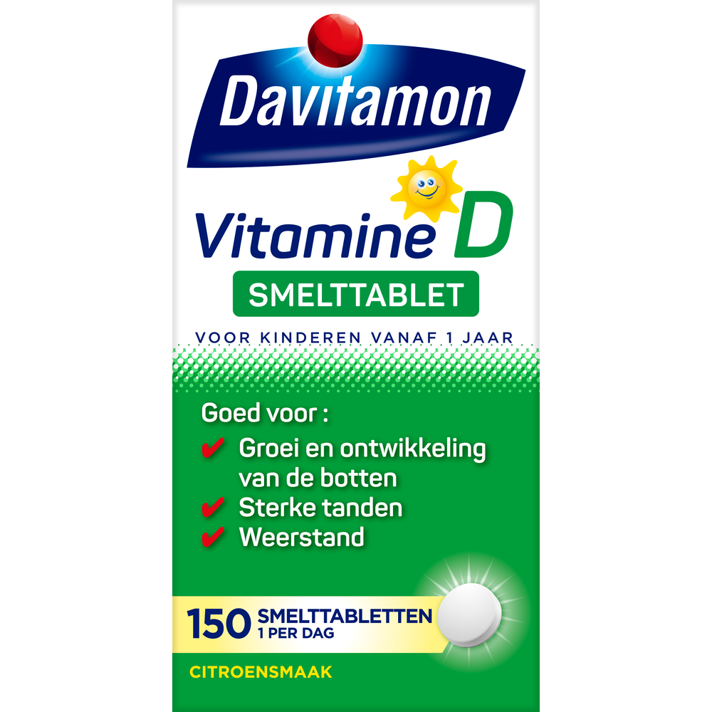 Davitamon Vitamine D Kind Smelttabletten 150TB