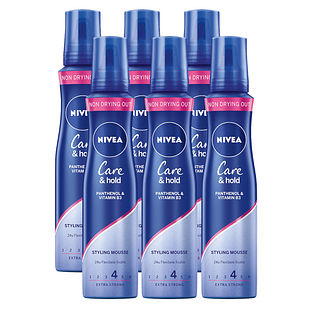 Nivea Care & Hold Styling Mousse Voordeelverpakking 6x150ML