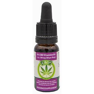 Jacob Hooy CBD+ Olie 5% met Vitamine D3 10ML