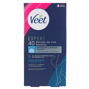 Veet Expert Koude Waxstrips Benen & Lichaam Gevoelige Huid 40ST