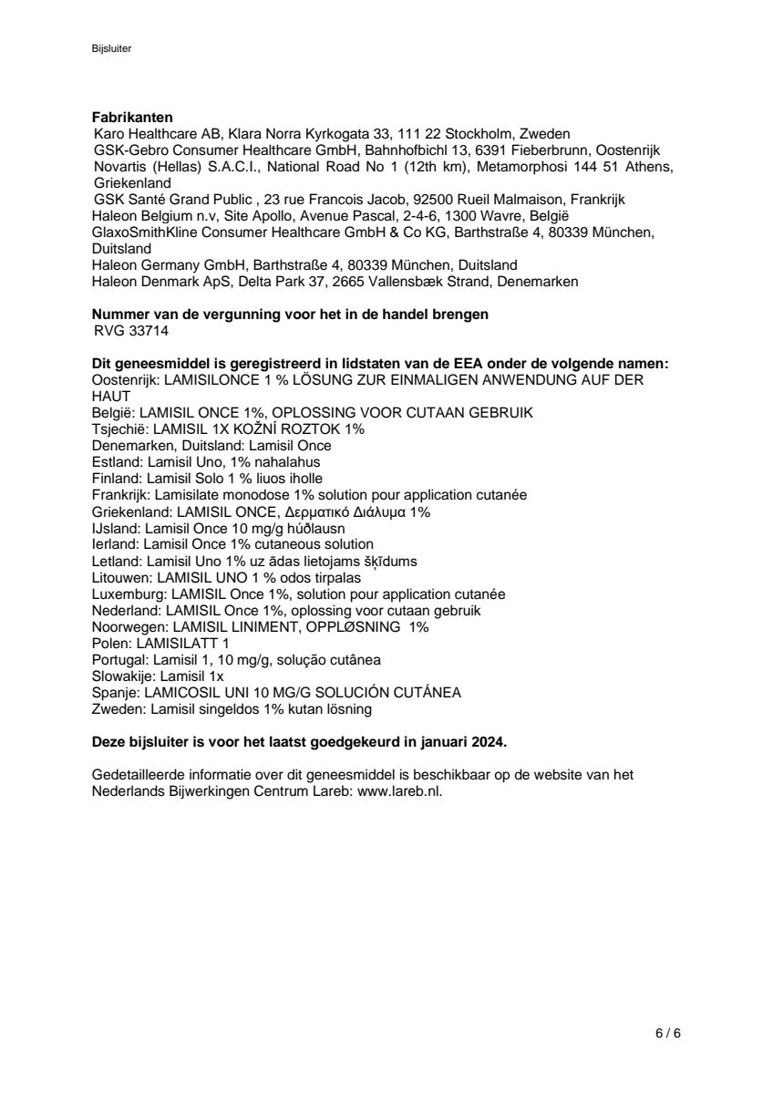 Once 1% Voetschimmelbehandeling afbeelding van document #6, leaflet