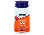 NOW Vitamine D3 2000 IE Softgels 120SG NOW Vitamine D3 2000 IE Softgels 120SG