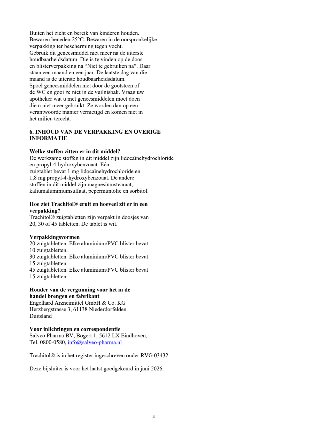 Zuigtabletten - bij beginnende keelpijn afbeelding van document #4, leaflet