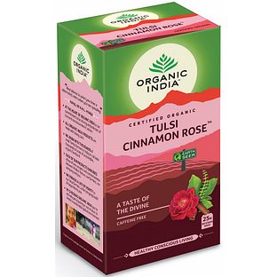 Organic India Tulsi Cinnamon Rose Thee 25ZK Organic India Tulsi Cinnamon Rose Thee 25ZK