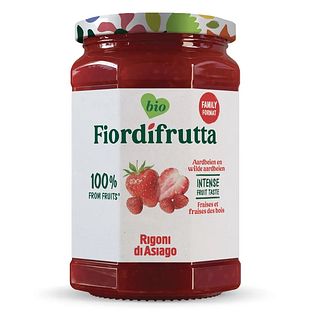 Fiordifrutta Biologische Aardbeien & Wilde Aardbeien Jam 600GR Fiordifrutta Biologische Aardbeien & Wilde Aardbeien Jam 600GR