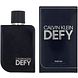 Calvin Klein Defy Eau de Parfum 200ML Parfumfles met de verpakking ernaast