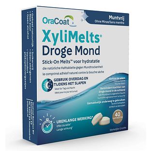 OraCoat XyliMelts voor Droge Mond Muntvrij 40ST