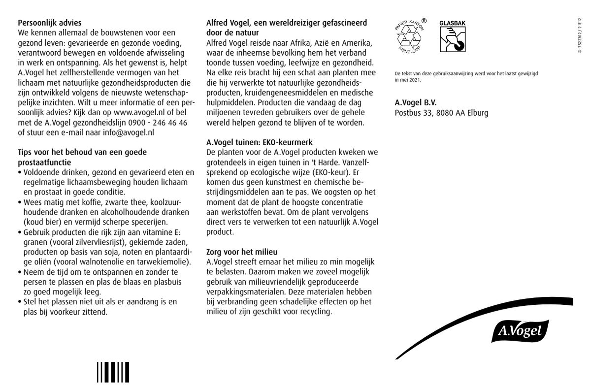 Prostaforce Prostaat Capsules afbeelding van document #2, instructions