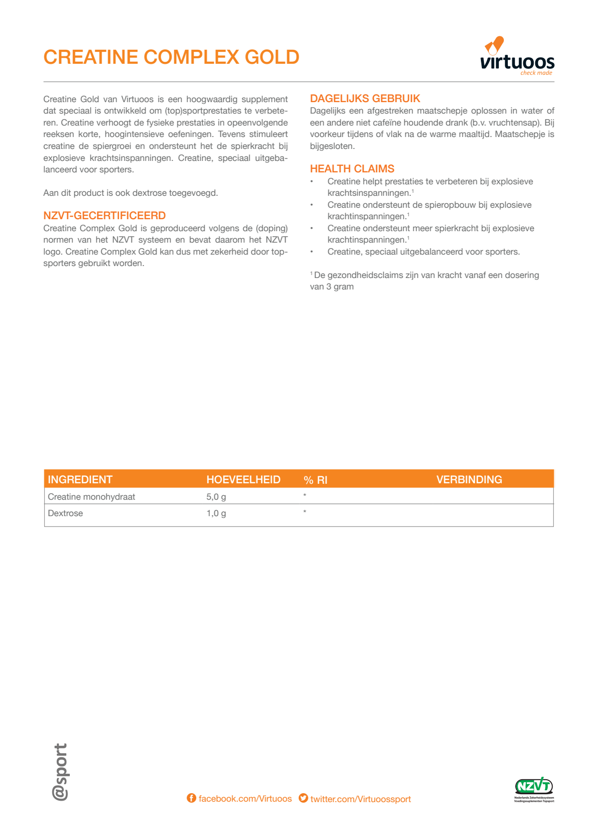Creatine Gold afbeelding van document #1, label