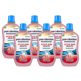 Parodontax Extra Fresh Mint Mondwater Multiverpakking 6x500ML
