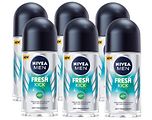 Nivea Men Fresh Kick Anti-Transpirant Roll-On Voordeelverpakking 6x50ML