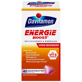 Davitamon Energie Boost Kauwtabletten 40KTB Davitamon Energie Boost Kauwtabletten 40KTB