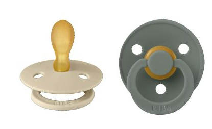 Bibs Fopspeen 0-6 Maanden Symmetrical Vanilla/Pine afbeelding 1