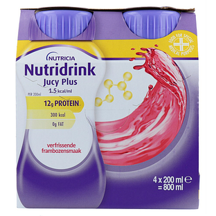 Nutridrink Jucy Plus Verfrissende Framboos 800ML Nutridrink Jucy Plus Verfrissende Framboos 800ML