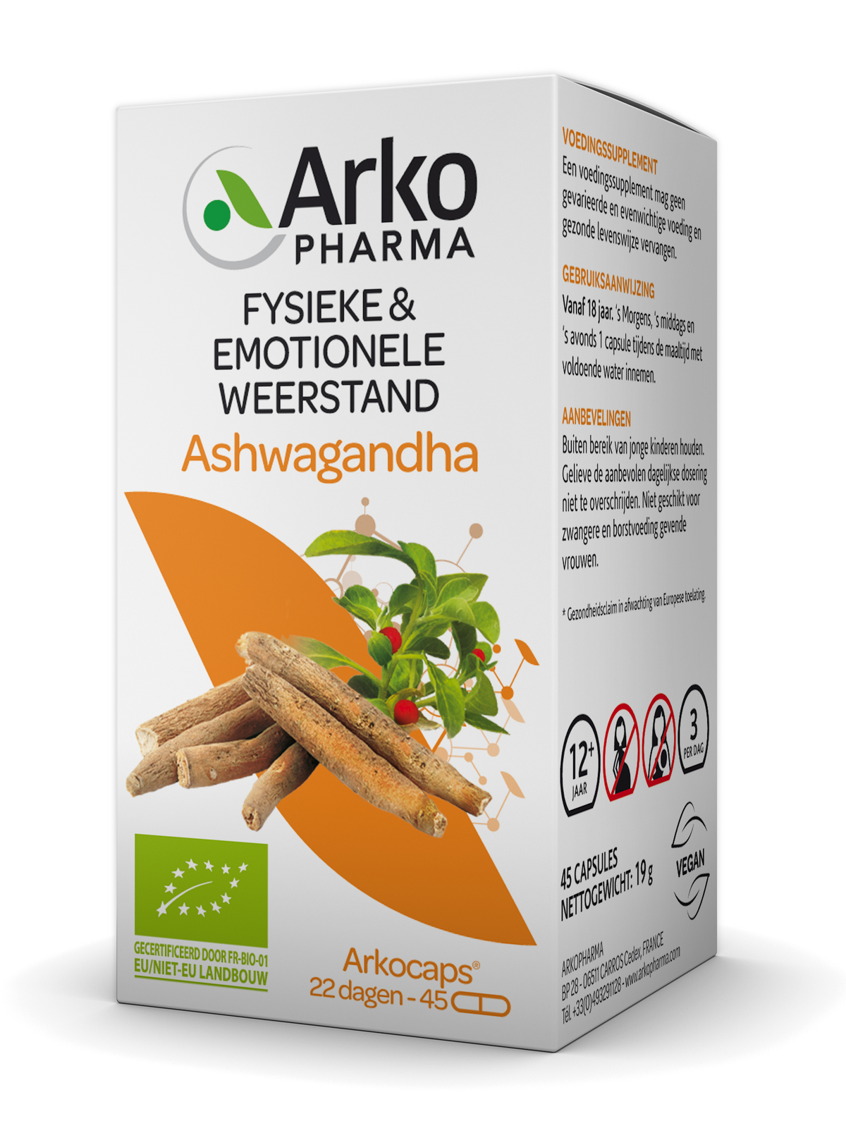 Arkocaps Biologische Ashwaganda Capsules afbeelding