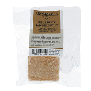 Aroma Vera Geurblok Sandelwood 25GR