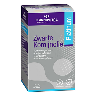 MannaVital Zwarte Komijnolie Platinum 120SG MannaVital Zwarte Komijnolie Platinum 120SG